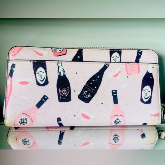 NWT Kate Spade Laurel Way Neda Champagne Toss Pink Wallet - Picture 3 of 7